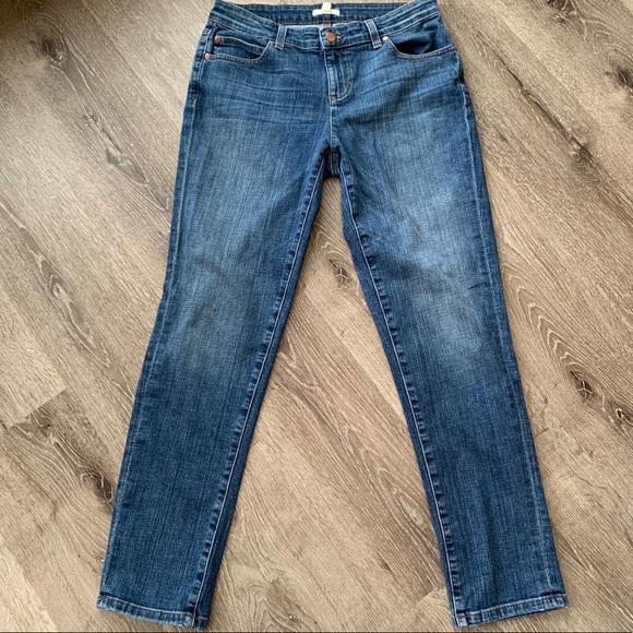 Eileen Fisher Slim Skinny Tapered Jeans Size 4 - Picture 5 of 11